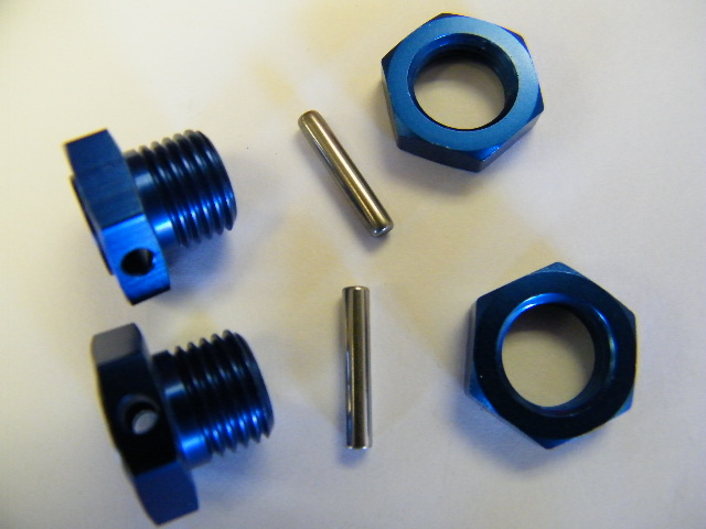 17mm Hex-Adapter /Blue/2pcs