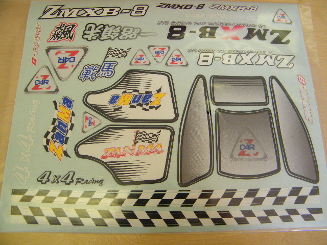 Z MXB 8 Sticker Sheet