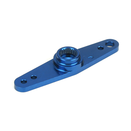 MACHINED ALUM SERVO ARM / FUTABA/ BLUE