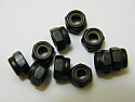 Lock Nut Black M4 4MM (10)