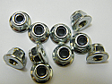 Flange Lock Nut Nickle M4 4MM (10) 
