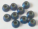 4mm Flange Lock Nut (Sapphire Blue) (10)