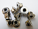 Flange Lock Nut Nickle M3 3MM (10) 